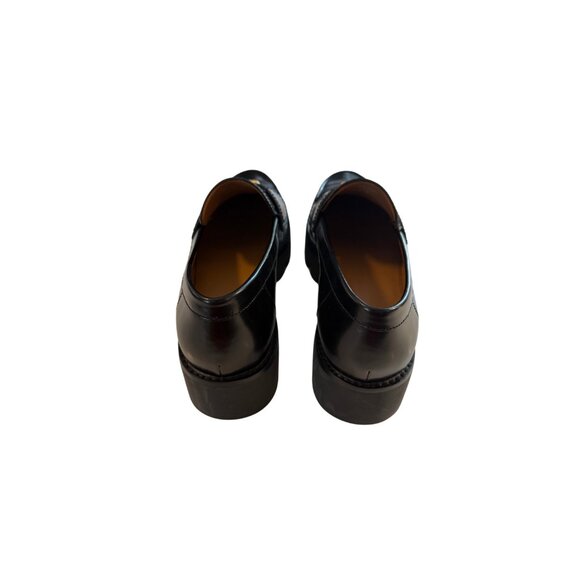 TORY BURCH EVERLY LEATHER LUG SOLE BLACK LOAFER, SIZE 8.5, NEW, W/O TAGS - Picture 6 of 7